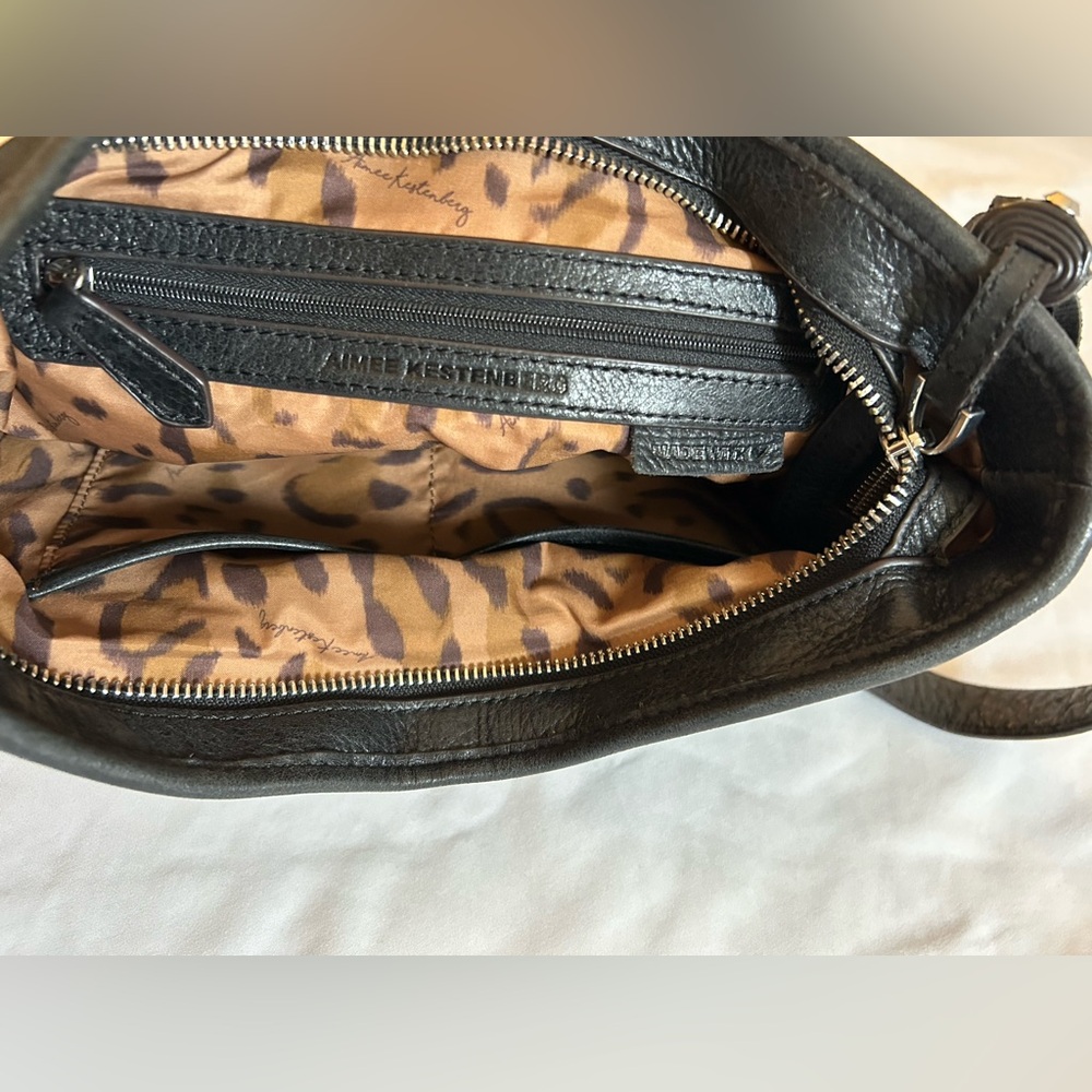 Aimee Kestenberg Black Quilted Leather Shoulder Bag with Tassel - Picture 10 of 12